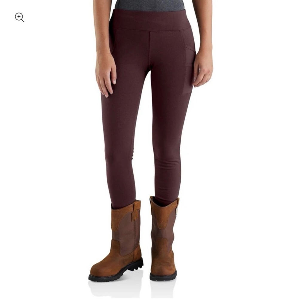 Carhartt Force Rugged Flex Utility Leggings Blackberry M Tall Pockets